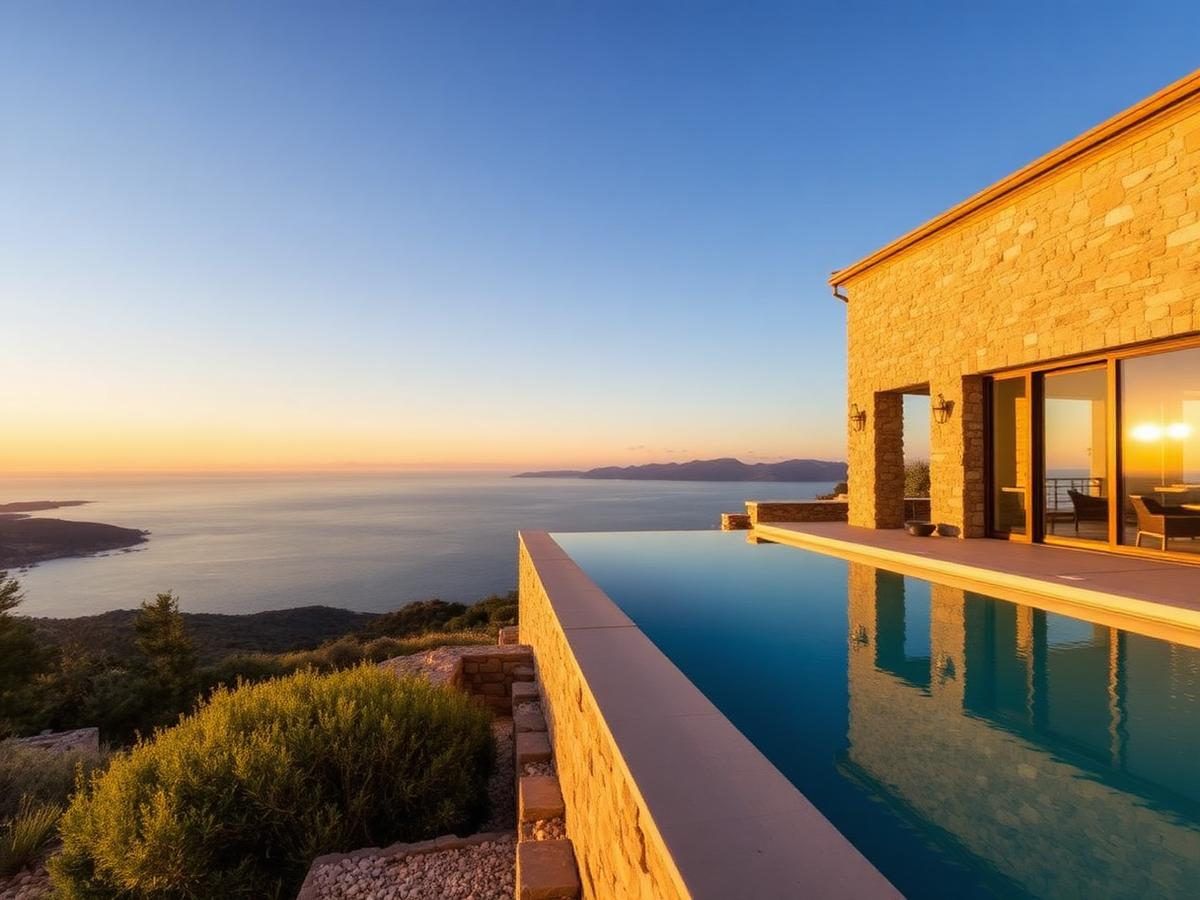 Villa contemporaine vue mer